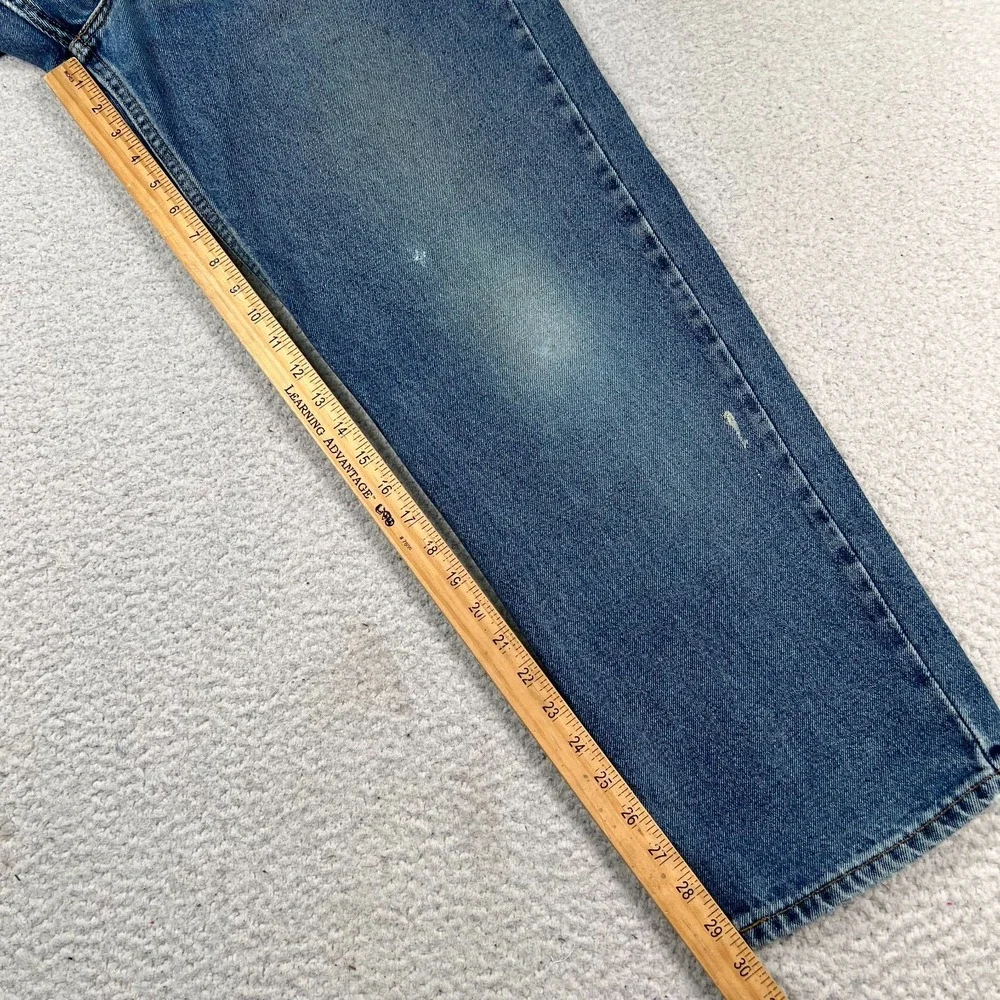 Levi's 550 Jeans Fits 34x30‎ Relaxed Fit Straight Leg Faded Blue Denim VTG 90s